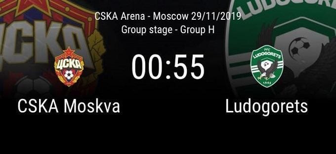 Soi kèo nhà cái CSKA Moscow vs Ludogorets, 29/11/2019 - UEFA Europa League