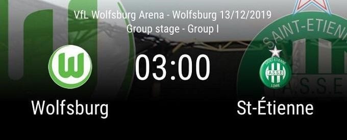 Soi kèo nhà cái Wolfsburg vs St-Etienne, 13/12/2019 - UEFA Europa League